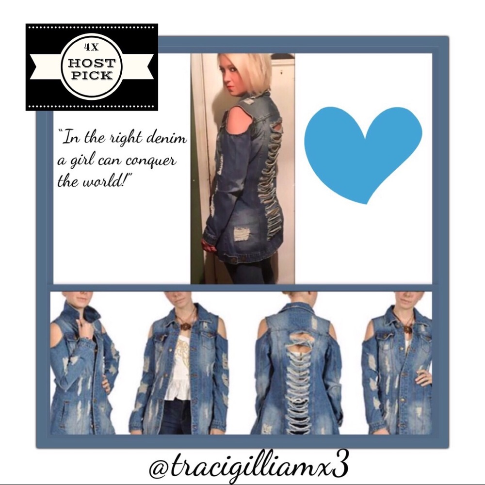 Denim Ripped Jacket